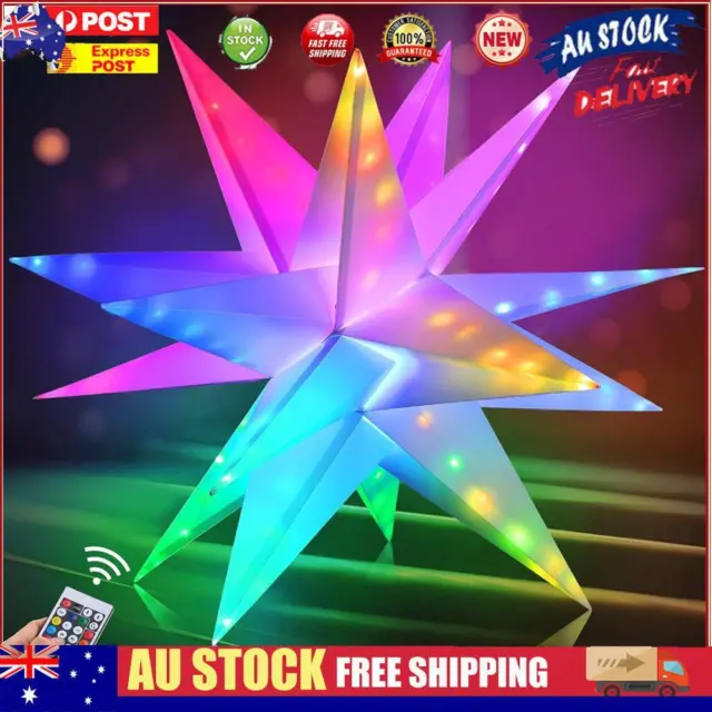 Moravian Star Outdoor Light APP Remote Control Color Changing 3D Star Treetop