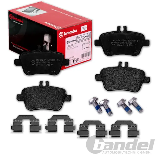 brembo BREMSSCHEIBEN + BELÄGE HINTEN für MERCEDES A-KLASSE W176 B-KLASSE W246 2