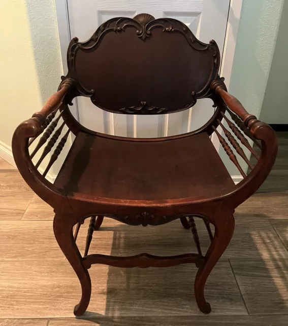 Early 20th Century Italian Curule Savonarola Armchair