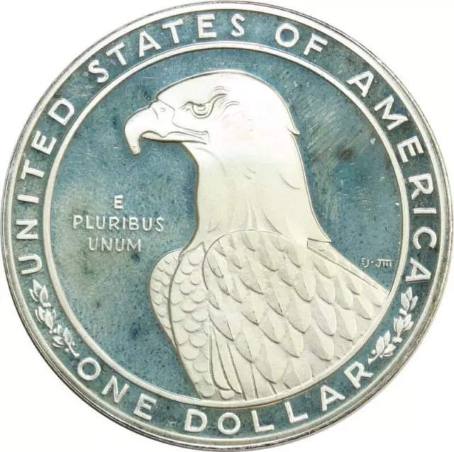 R0163 USA One Dollar Liberty Eagle Los Angeles 1983 Silver Proof ->M Offer