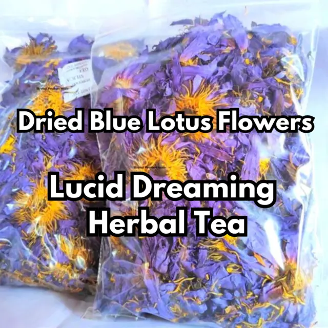 Blue Lotus Nymphaea Caerulea 100% Organic Herbal Hand Picked Pure Dried Flowers