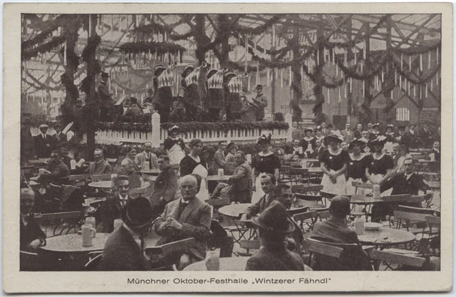 AK München 1927 Oktoberfest Festhalle "Wintzerer Fähndl"