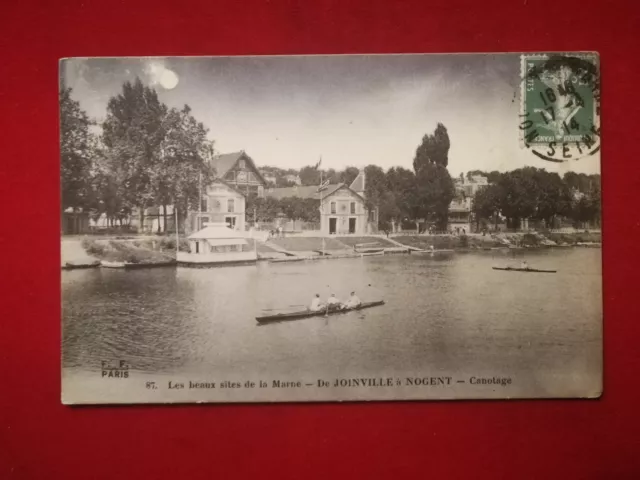 CPA 94 de JOINVILLE à NOGENT - Les Beaux sites de la Marne - Canotage