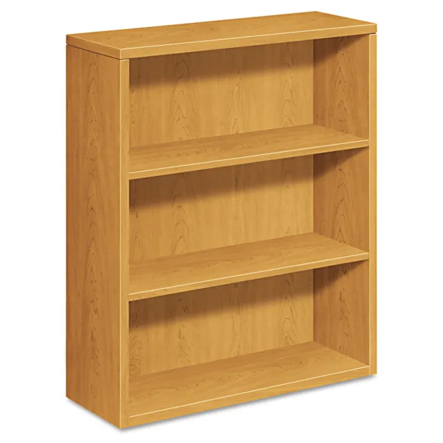 HON 10500 Series Laminate Bookcase Three-Shelf 36w x 13-1/8d x 43-3/8h Harvest