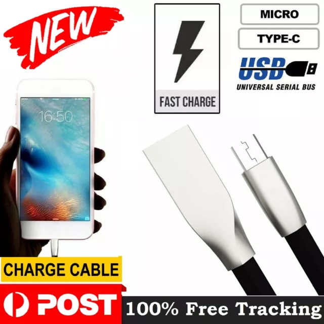 USB High Speed Data Sync Fast Charging Cable Mobile TYPE C Android Micro Data