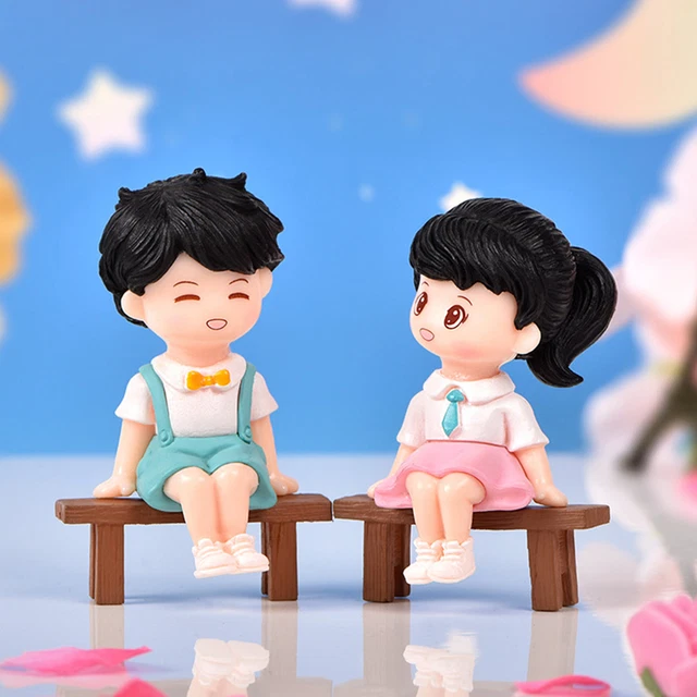 2 piezas Uniforme escolar antidesvanecimiento de superficie lisa para decoración de pareja