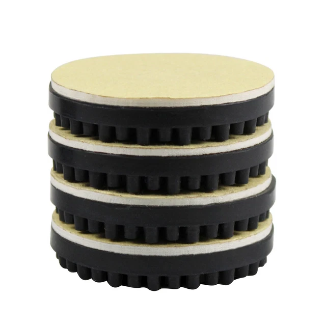 Rubber Isolation Stand Feet Pads Turntable Record Player Reducer 0.41in Height