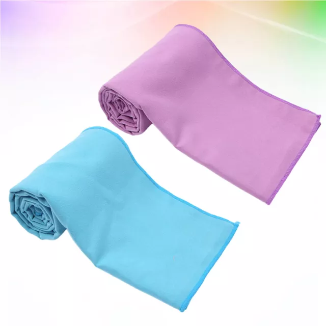 2 PCS Fitness Towel Outdoor Running Microfiber Bath Printable