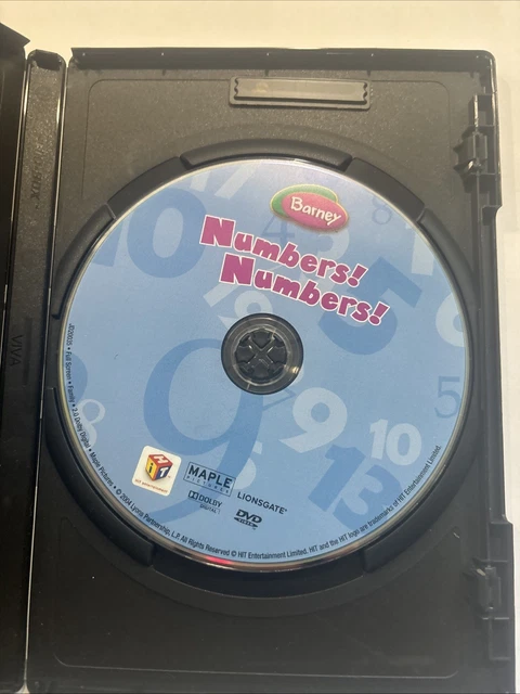 BARNEY NUMBERS! NUMBERS! (DVD, 2004) Children Hit Entertainment*NW1 EUR ...