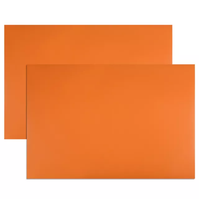 2 Pz Asciutto Cancella Flessibile Magnetico 11.7x 8" Magnetico Foglio Arancione