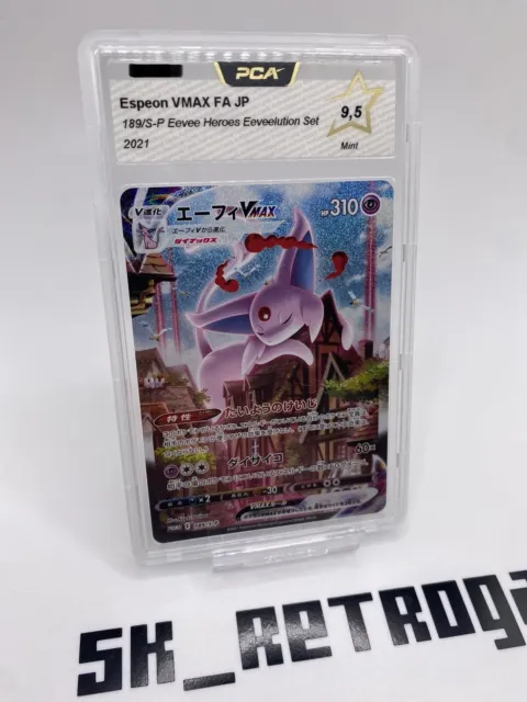 Cartes Pokemon japonaises #189 - Espeon VMAX, jeux de cartes personnalisés,  à réimprimer soi-même, série épée et bouclier, promo