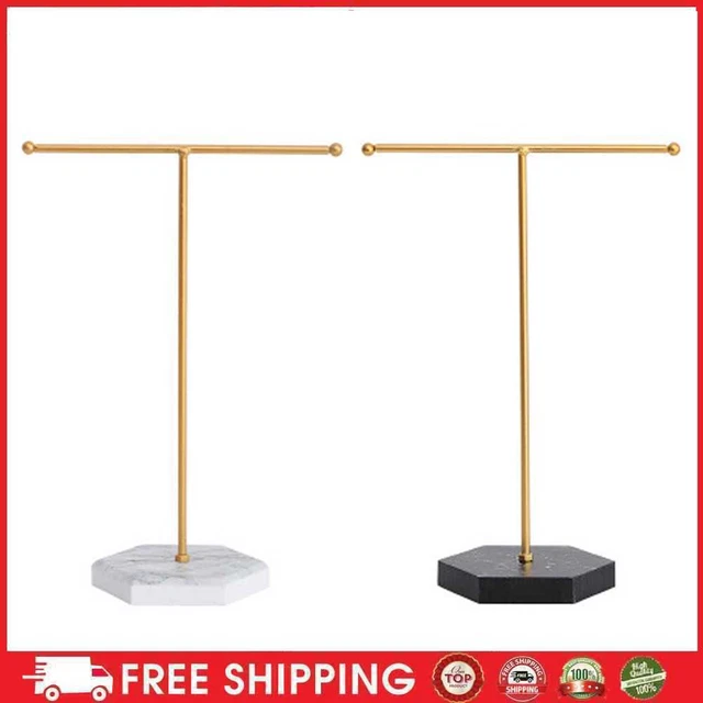T-shaped Jewelry Stand Earrings Necklace Hanging Bracelet Display Holder Storage
