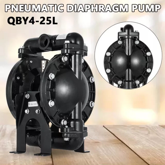 Pompa a doppio diaframma ad aria 1" uscita ingresso fluidi petrolio 35 GPM 120PSI