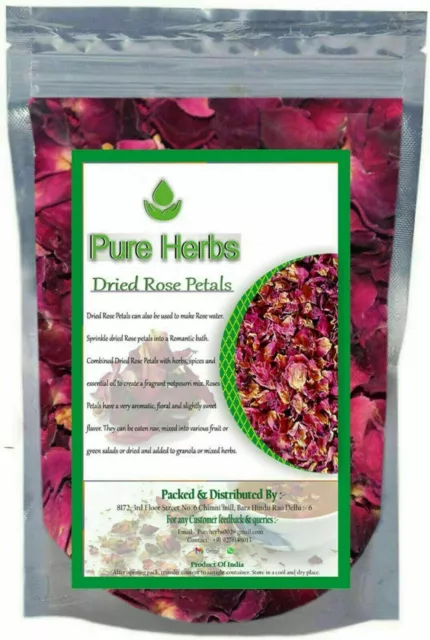 Pure Herbs Dried Rose Petals For Many Things