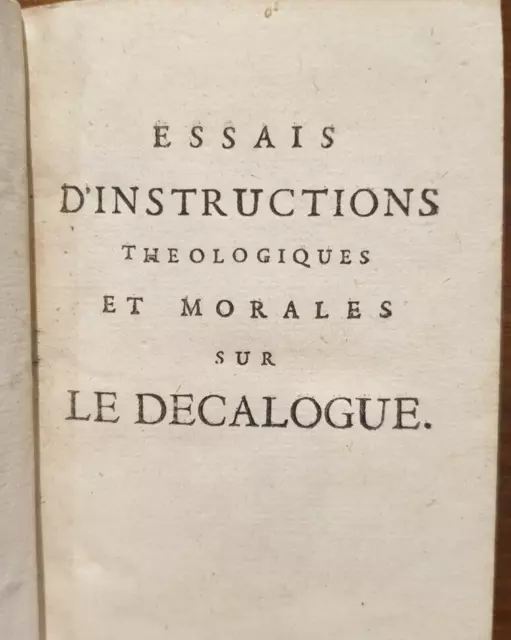 Décalogue de Nicole - Lot de 2 tomes : 1 & 2 - Paris, 1742 / Book 18th 2