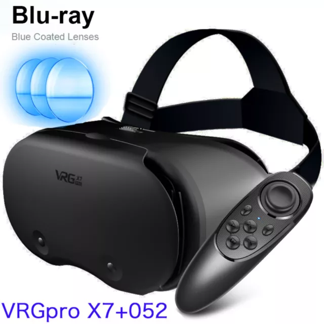 VR 3D Glasses Virtual Reality VR Headset With Remote Controller For Android IOS