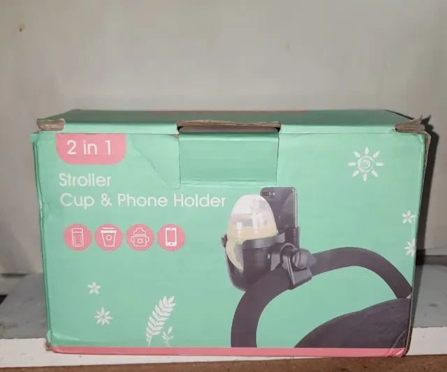 Stroller or Shopping Cart 2 N 1 Phone and Cup Holder