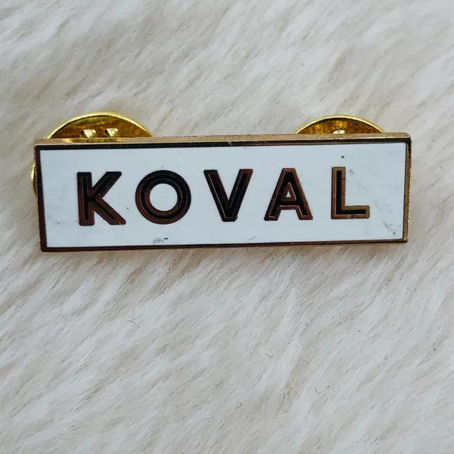 Koval Whiskey Distillery Advertising Enamel Lapel Pin