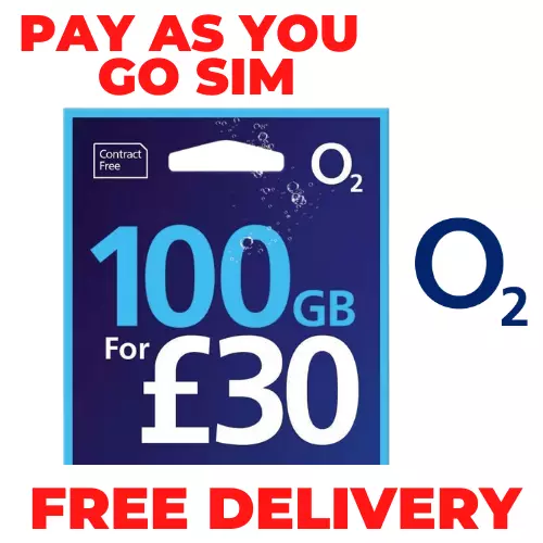 O2 SIM Card PAYG Nano/Micro/Standard TRIO SIM CARD UK Pay As You Go UK Sim Card