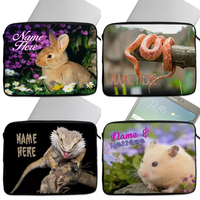 Personalised Laptop Case Pet Tablet Cover Animal Sleeve Universal Bag Gift