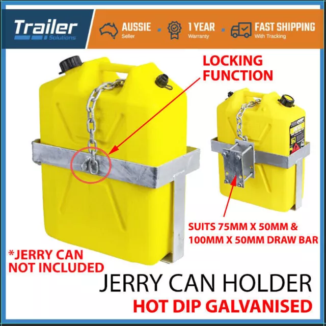 20L Hot Dip Galvanized Jerry Can Holder - BOAT BOX JET-SKI TRAILER CARAVAN