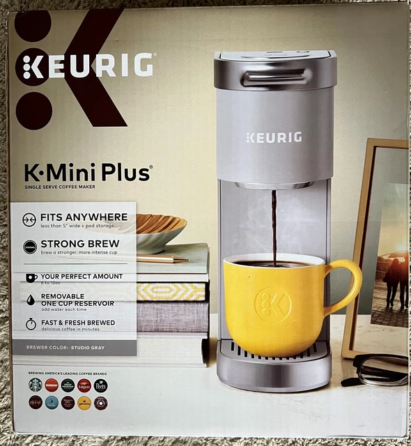 KEURIG KMINI PLUS Single Serve KCup Pod Coffee Maker Gray 60.00