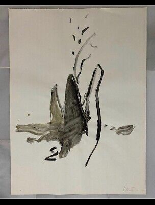 Gerardo Delgado . oleo sobre papel . 76 x 56 cm . firmado y fechado