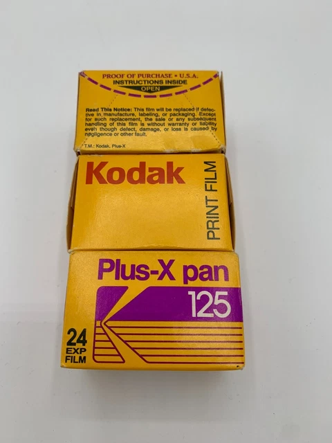 Kodak Plus-X Pan 125 B&W Film Px 135-24 Unopened Exp 06/90
