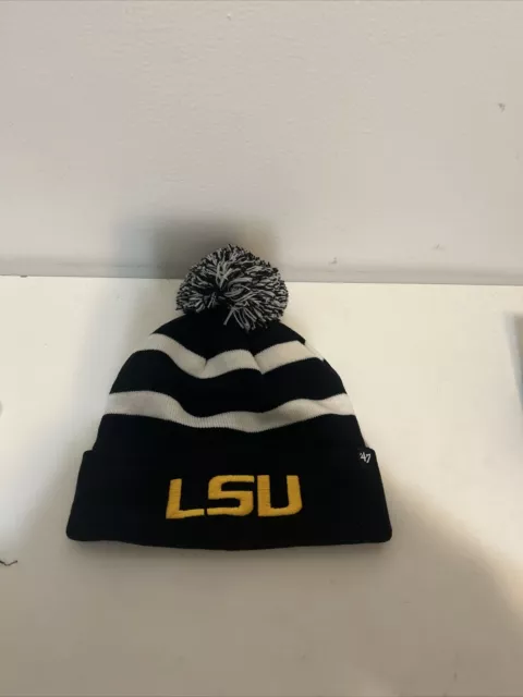 LSU 2020 National Championship Beanie Brand New 47 Brand