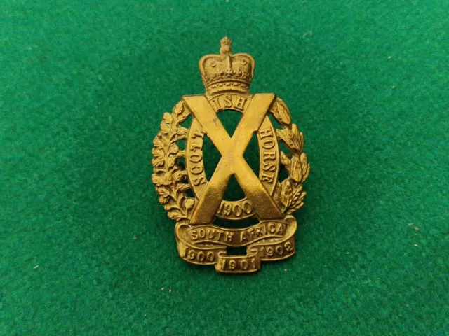 WW1 49 mm Scottish Horse Military Cap Badge