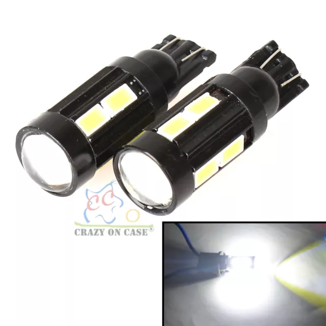 4x T10 194 168 SMD 5630 LED Car Wedge Tail Side Parker Interior Light 12V WHITE