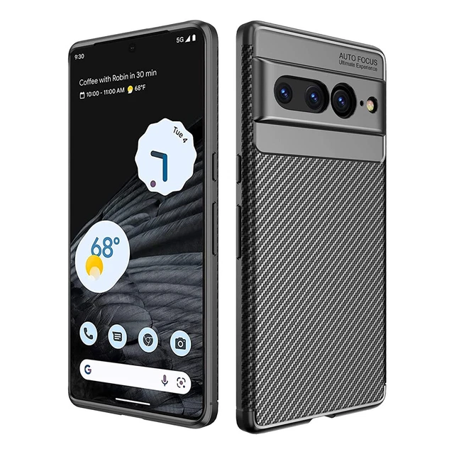 For Google Pixel 7a/7/8 Pro Case Shockproof Carbon Fiber Slim Protective Cover