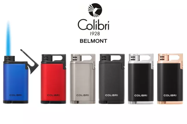 Lighter Feuerzeug Accendino Colibri Belmont Fiamma A Jet Flame Antivento Wzq34