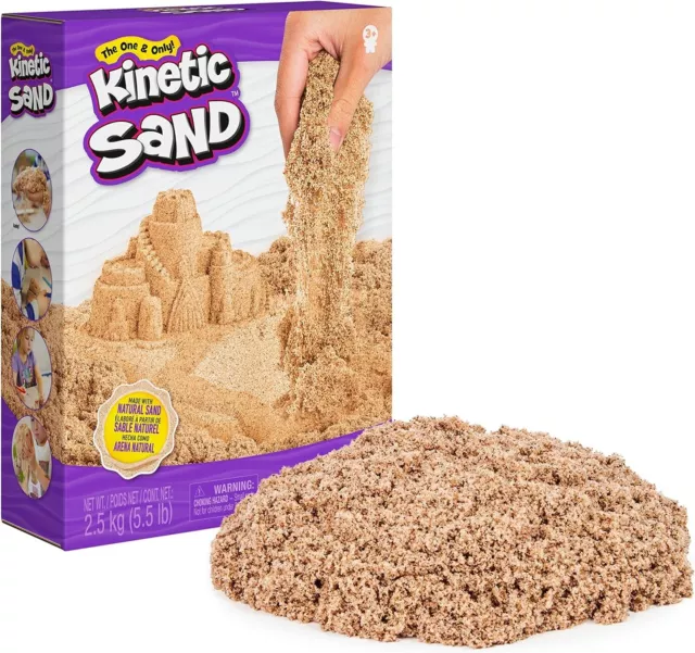 Kinetic Sand 2.5kg All-natural Brown Sensory Toys For Mixing Molding & Creating