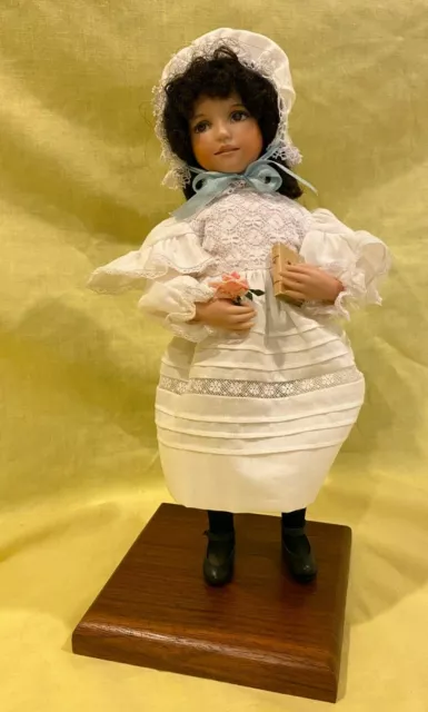 RARE Dianna Effner Faith Doll Porcelain Wildflowers Series #68/100 COA Bible