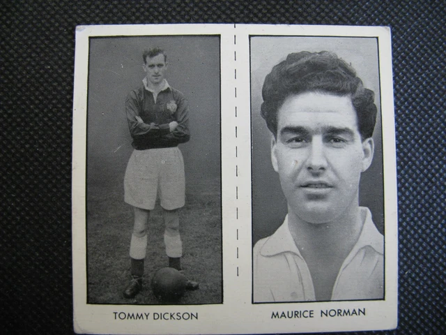 D C Thomson Uncut Card  -  World Cup Footballers - Presented With Hotspur - 1958