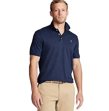 Polo Ralph Lauren Men's Navy Classic Fit Soft Cotton Polo, XL