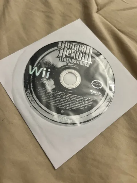 NEUF ENSEMBLE DE 5 BANDES Nintendo Wii Wii-U Guitar Hero avec batterie +  micro +