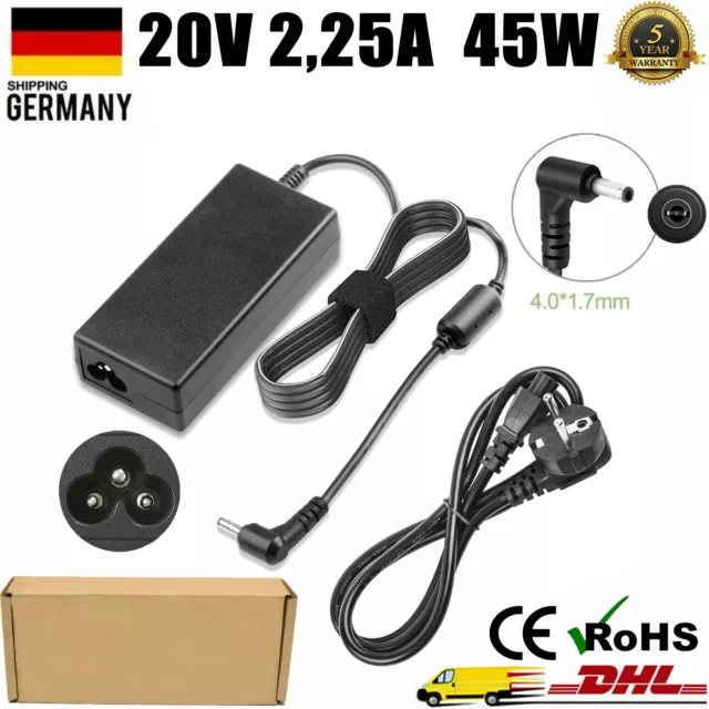 20V 2.25A 45W Laptop Netzteil für Lenovo Ideapad 710 100 110 110s 120s 310 320