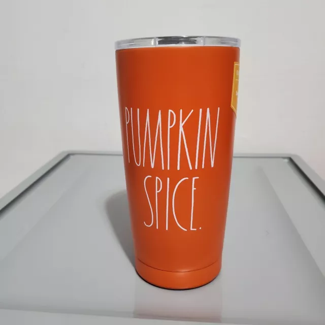 Rae Dunn Fall Travel Coffee Mug PUMPKIN SPICE Insulated Stainless Steel Tumbler