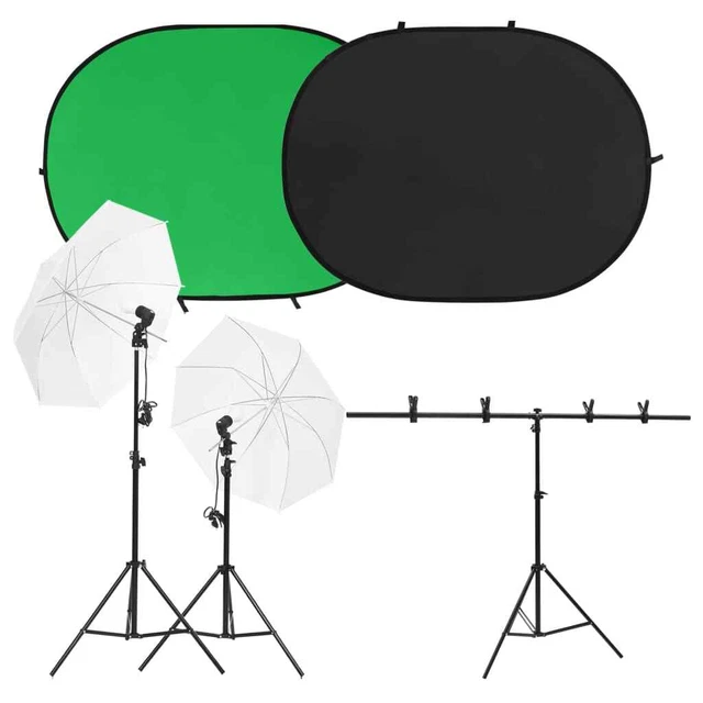 Kit per Studio Fotografico con Set di Luci e Fondale 5199397