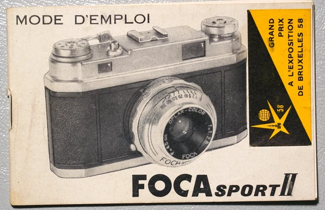 FOCA MODE D'EMPLOI DU FOCAsport II mod -1 c1958