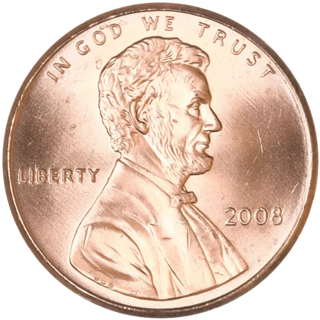 2008 (P) Lincoln Memorial Cent BU Penny US Coin