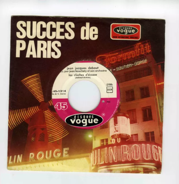 45 Rpm Sp 7''Juke Box Jean Jacques Debout Les Cloches D'ecosse(1965)