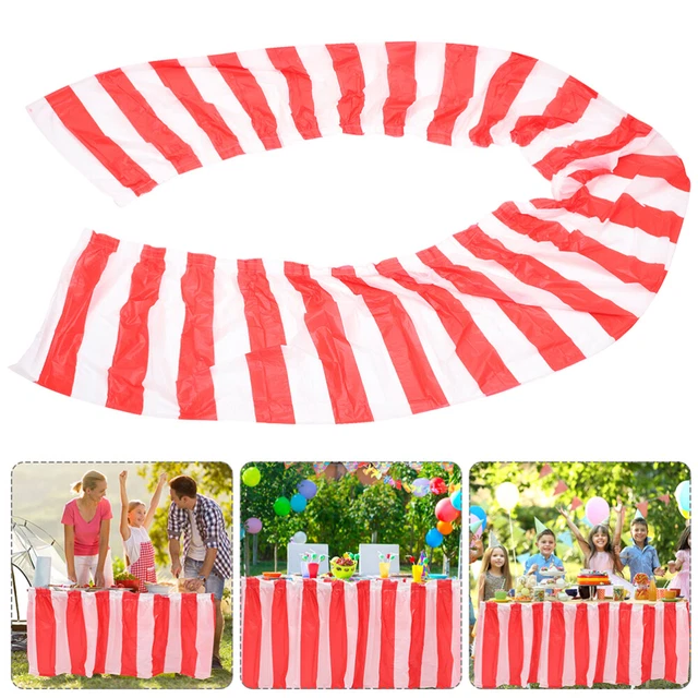 2 piezas faldas de mesa de fiesta de carnaval falda de mesa decoración del hogar escritorio