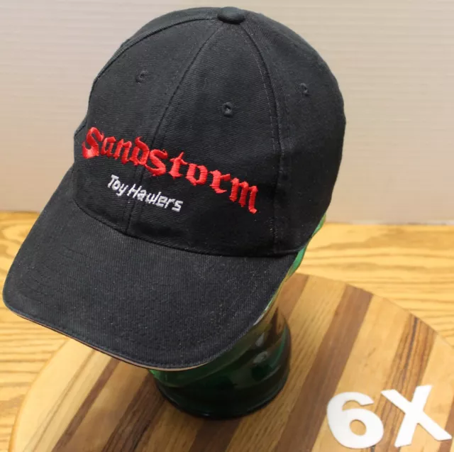Simmons Flexi-Ski Snowmobile Skis Runners Hat Black Snapback Good Condition 6X