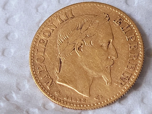 10 Francs Or Napoléon Iii, Tête Laurée 1862A ! Voir Photos !!!!!