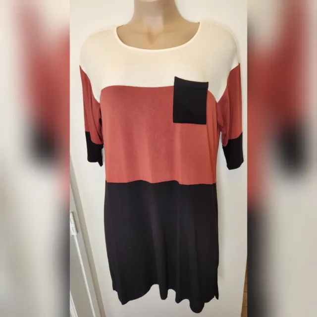 Torrid Rust Colorblock Mini Jersey Tee Shirt Dress NWT Plus Size 2