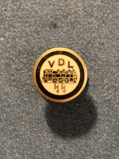 Knopflochminiatur VDL - Verband Deutscher Lokomotivbeamten um 1920 - emailliert