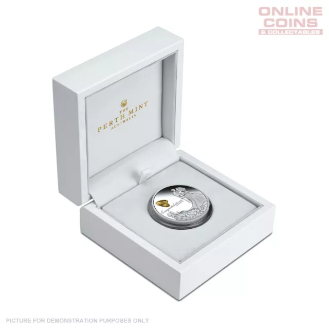 2023 Perth Mint 1oz Silver Proof Coin - Wedding Coin